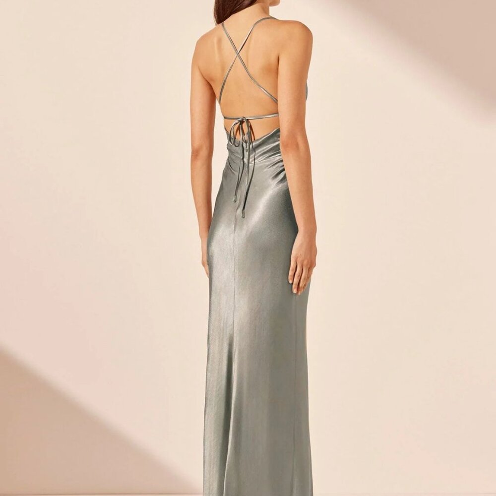 Shona Joy La Lune Lace Back Maxi Dress (Sage) - Picture 4 of 5